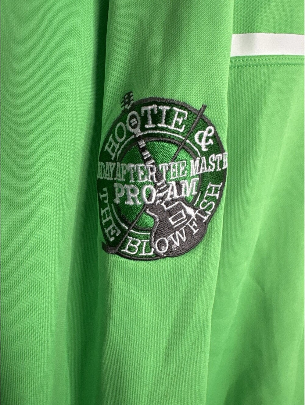 NEW NIKE GOLF Standard Fit Mens 2XL Therma-Fit Green L/S 1/2 Zip Pullover Hootie - Picture 4 of 5